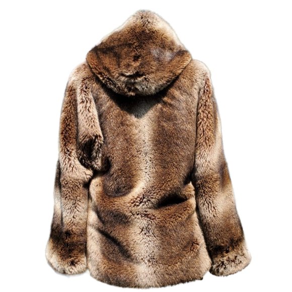 Hugo Buscati Hooded Faux Fur Coat - Picture 3 of 16
